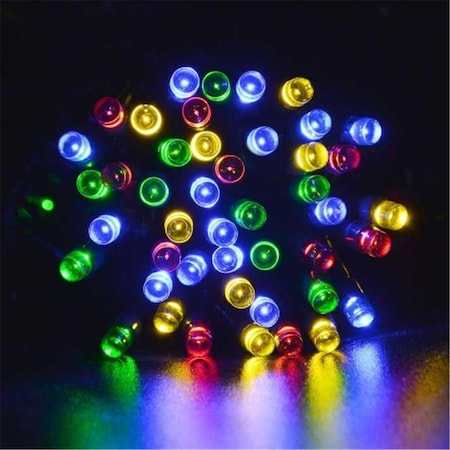Perfect Holiday SOL-100MT 100 LED Green Cable Solar String Light - Multicolor